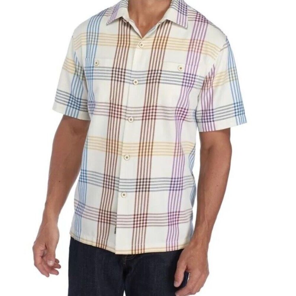Tommy Bahama Men's Mo Rockin Laid Shirt Coconut Cream Size 3XL